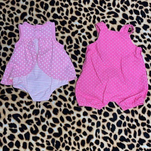 •CARTER'S•SUMMER BUNDLE OF 4, 2-SWIMSUITS AND 2-JUMPERS SIZE 3-6 MONTHS EUC - Picture 5 of 7